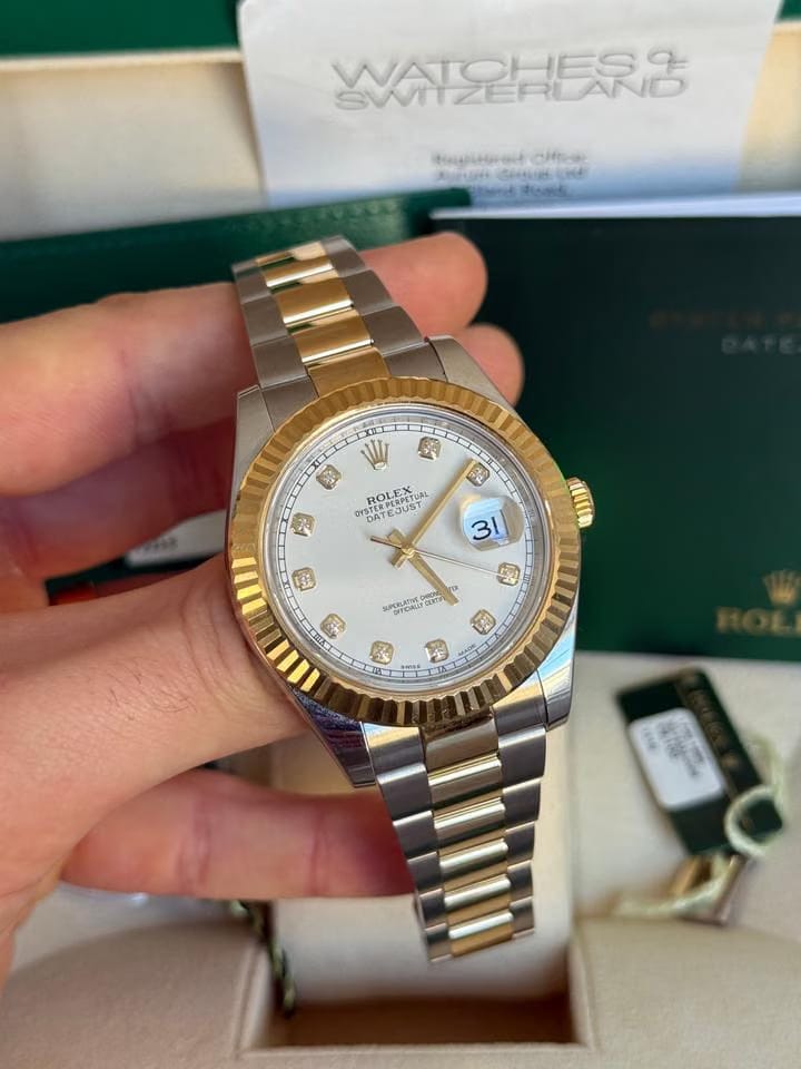 Rolex | Datejust | 116333 | Gold/Steel | 41 mm | Gold/Steel | White | Automatic