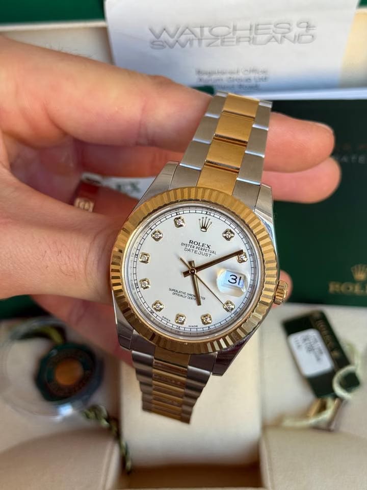 Rolex | Datejust | 116333 | Gold/Steel | 41 mm | Gold/Steel | White | Automatic