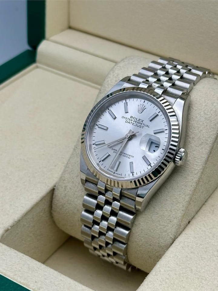 Rolex | Datejust | 126234 | Steel | 36 mm | Steel | Silver (solid) | Automatic