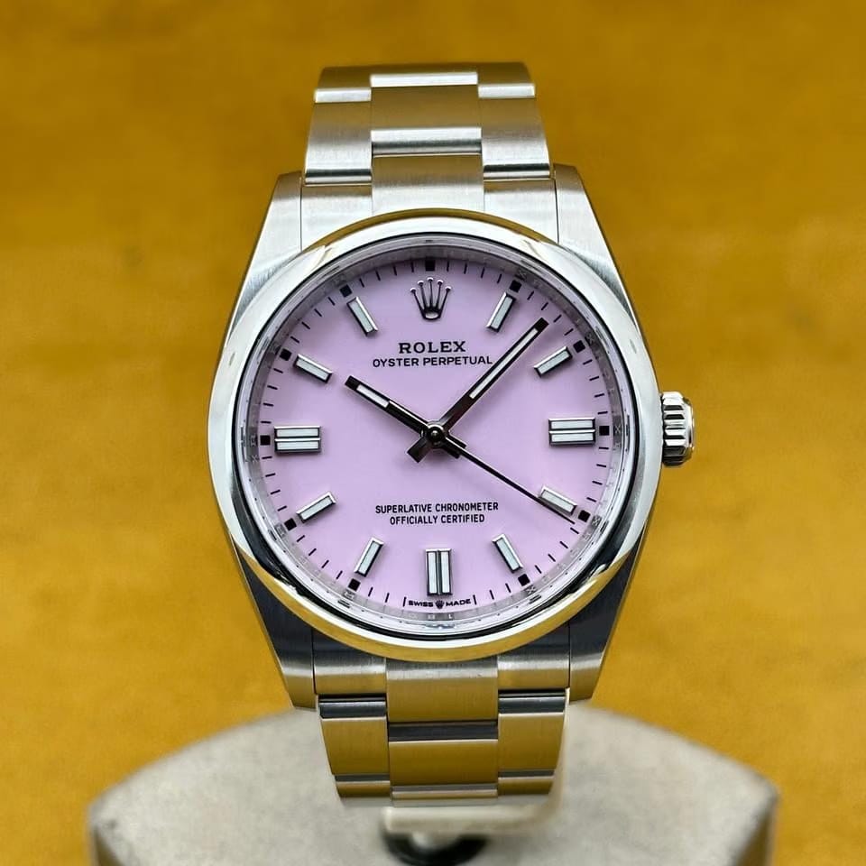 Rolex Oyster Perpetualref 126000 Candy Pink 2023 Full Set New