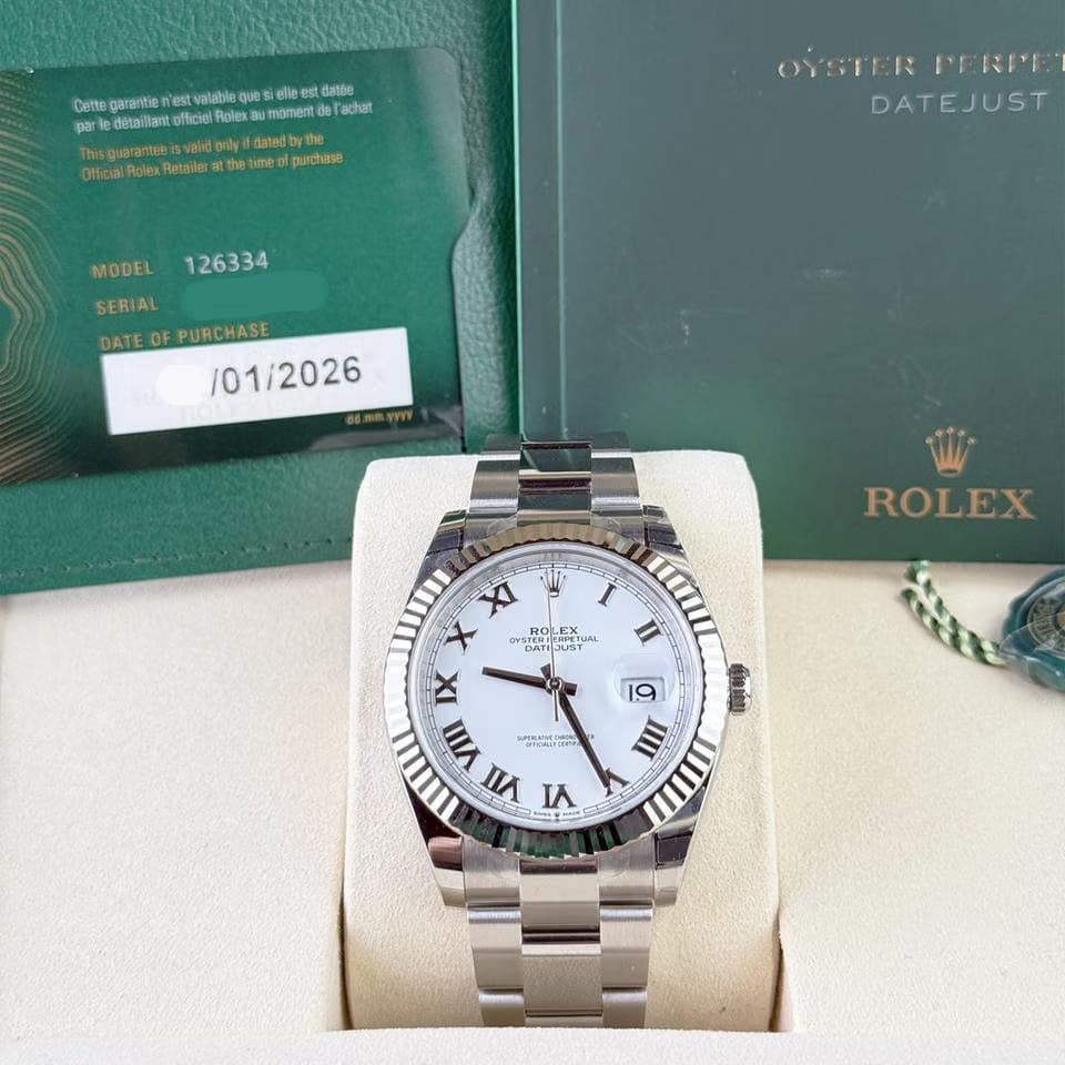 Rolex | Datejust | 126334 | Gold/Steel | 41 mm | Steel | White | Automatic
