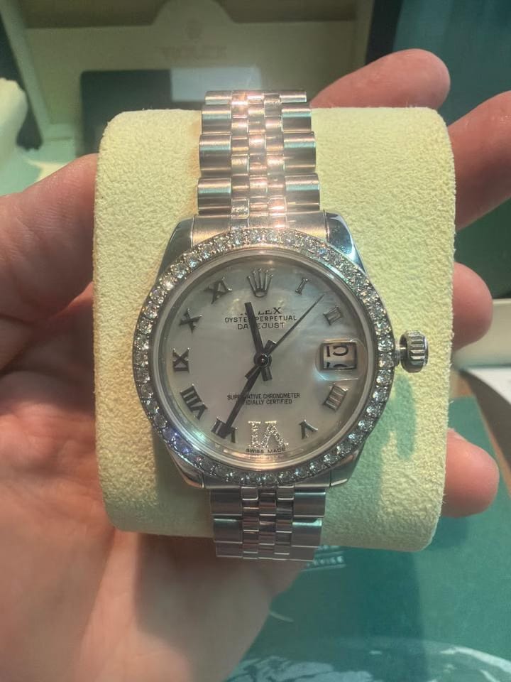 Rolex | Datejust | 178384 | White gold | 31 mm | Steel | Mother of pearl | Automatic