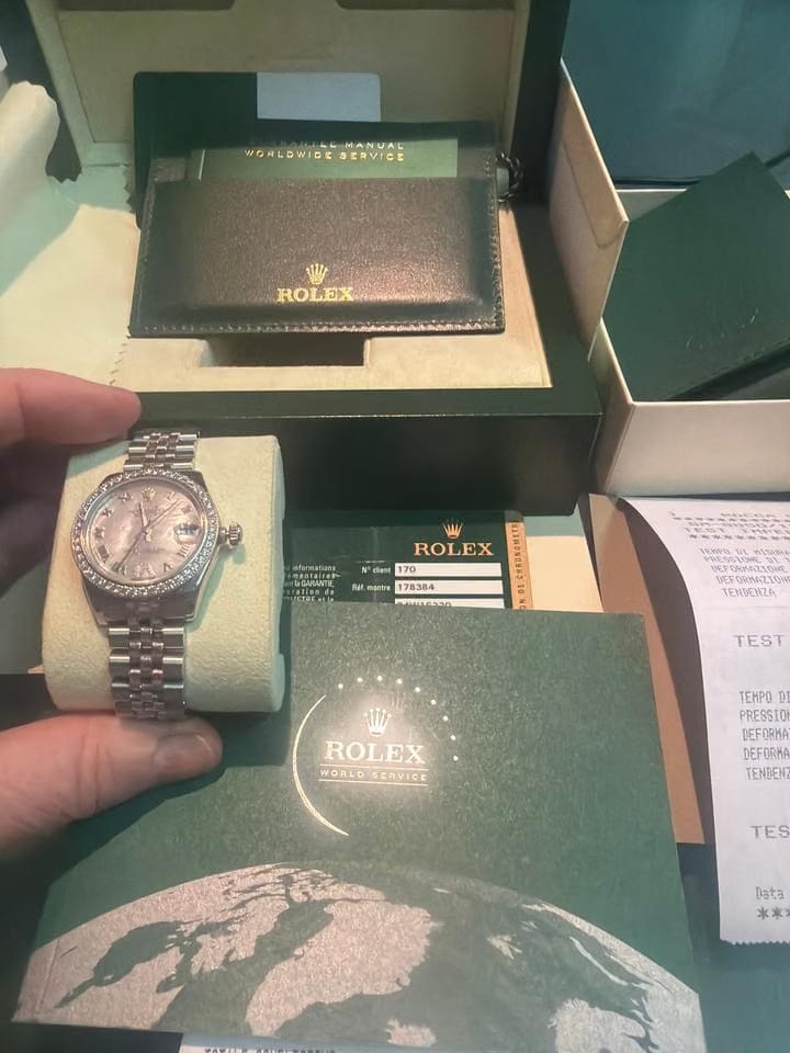 Rolex | Datejust | 178384 | White gold | 31 mm | Steel | Mother of pearl | Automatic