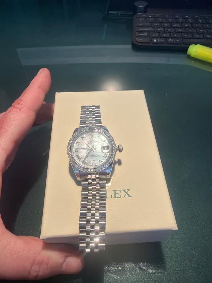 Rolex | Datejust | 178384 | White gold | 31 mm | Steel | Mother of pearl | Automatic