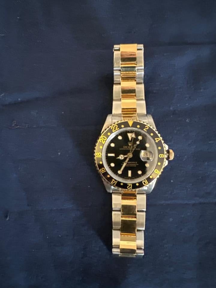 Rolex | GMT-Master II | 16713LN | Gold/Steel | 40 mm | Gold/Steel | Black | Automatic