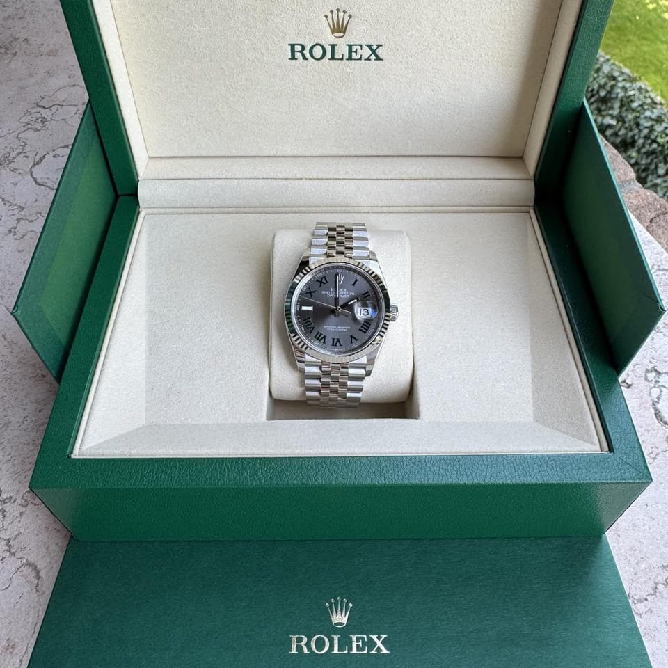 Rolex | Datejust | 126234 | White gold | 36 mm | White gold | Grey | Automatic