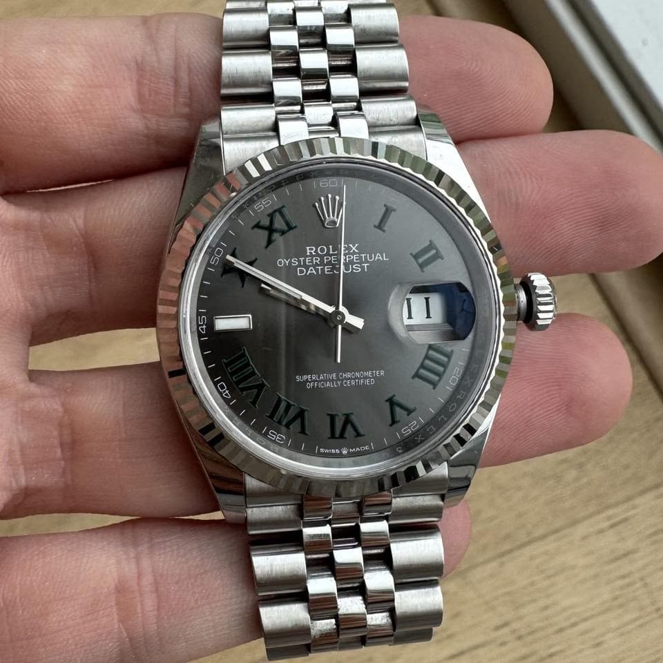 Rolex | Datejust | 126234 | White gold | 36 mm | White gold | Grey | Automatic