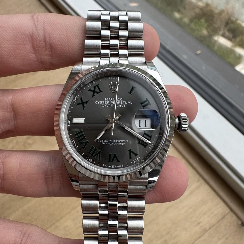 Rolex | Datejust | 126234 | White gold | 36 mm | White gold | Grey | Automatic