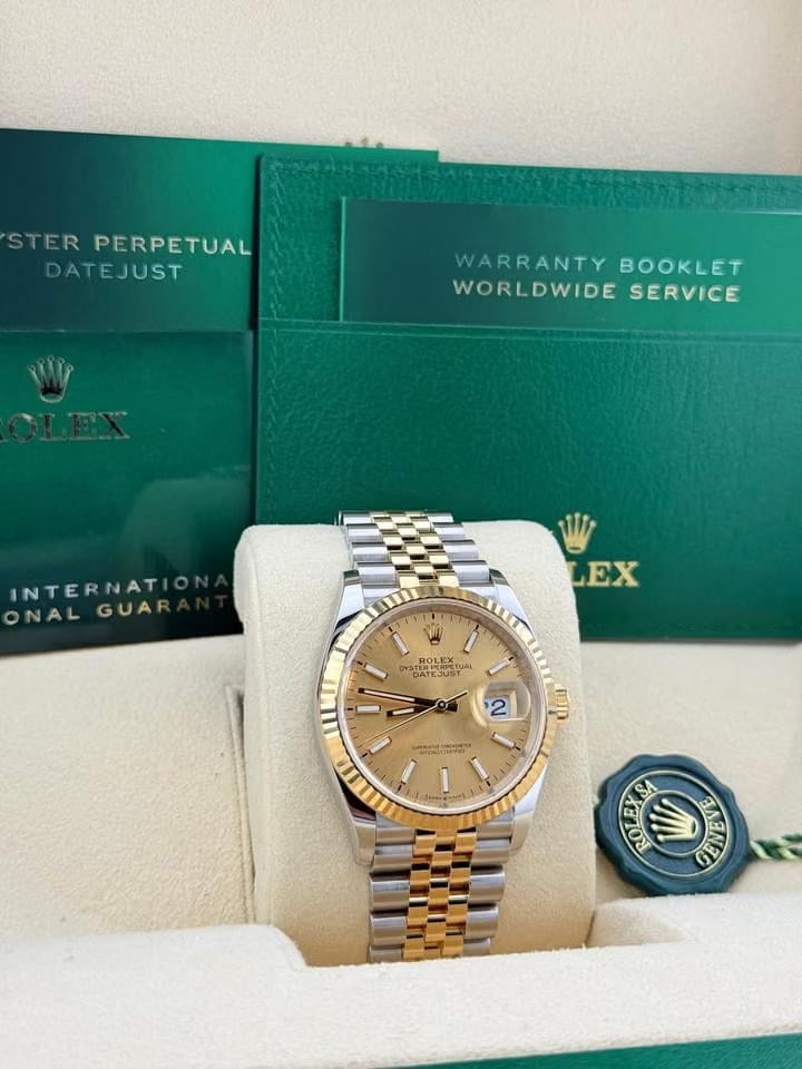 Rolex | Datejust | 126233 | Steel | 36 mm | Gold/Steel | Champagne | Automatic
