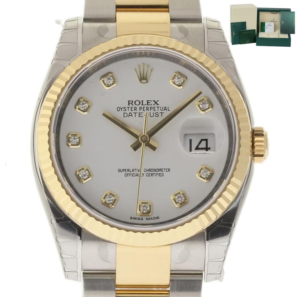 Rolex | Datejust | 116233 | Steel | 36 mm | Gold/Steel | White | Automatic