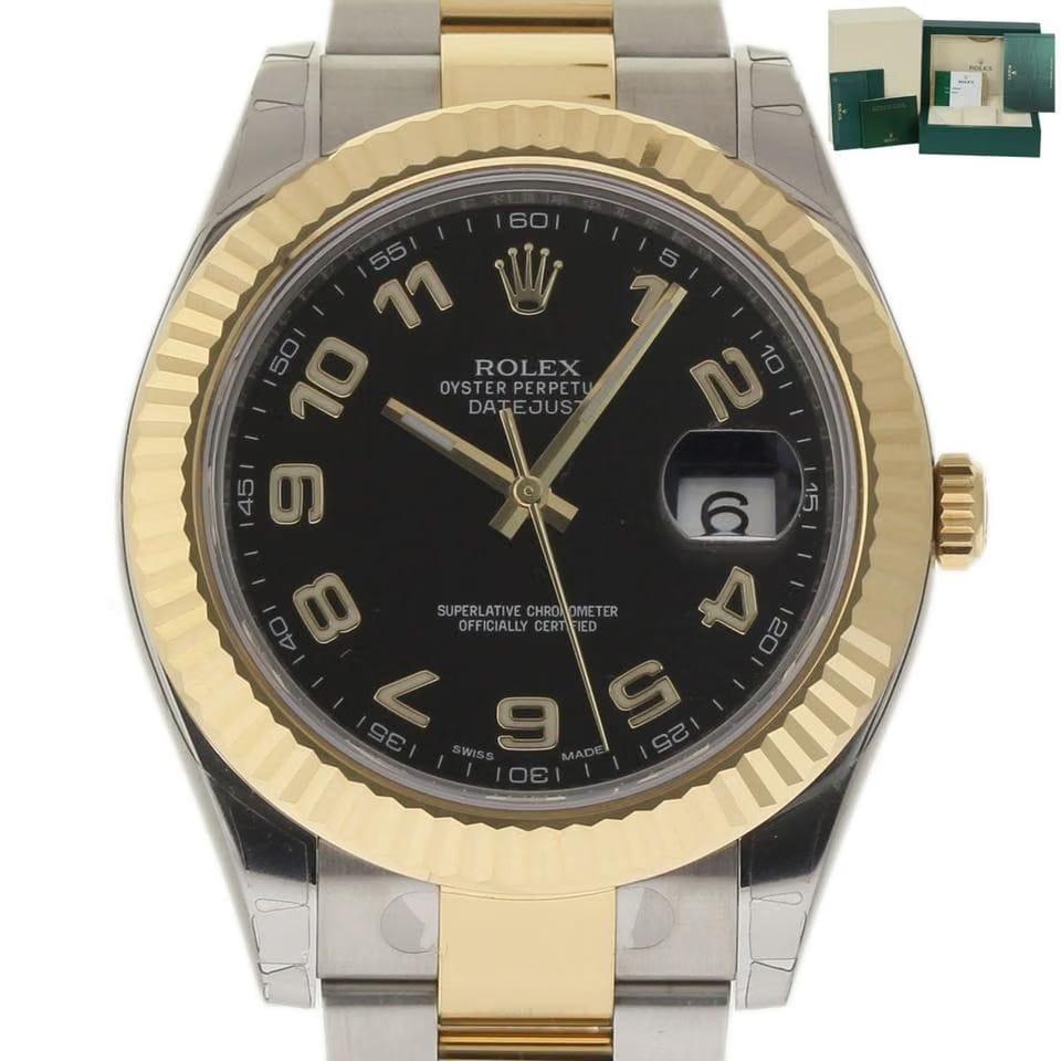 Rolex | Datejust | 116333 | Steel | 41 mm | Gold/Steel | Black | Automatic