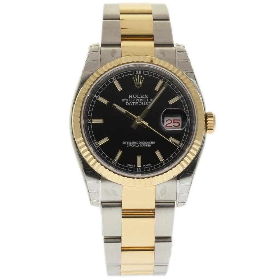 Rolex | Datejust | 116233 | Steel | 36 mm | Gold/Steel | Black | Automatic