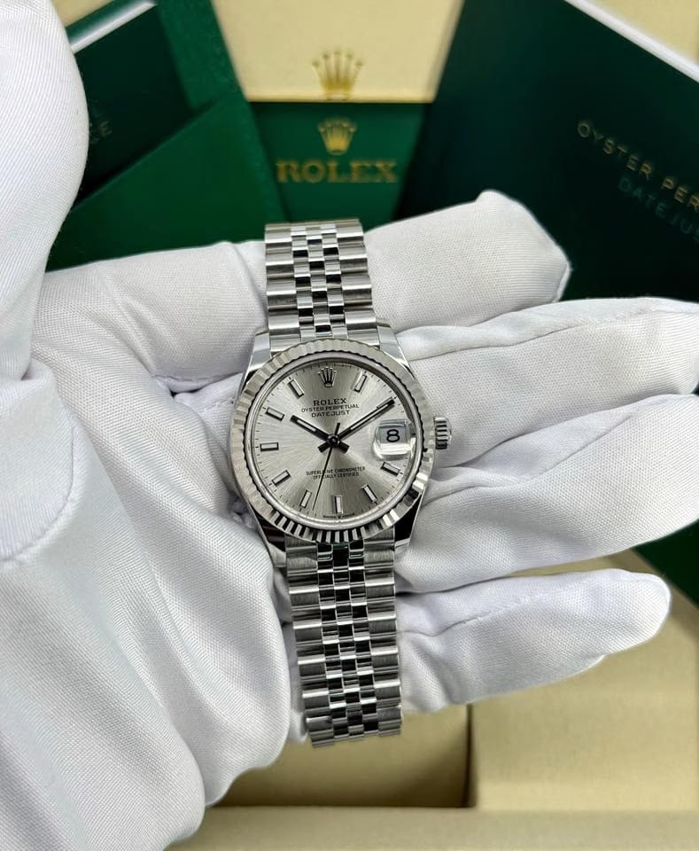 Rolex | Datejust | 278274-0012 | White gold | 31 mm | Steel | Silver | Automatic