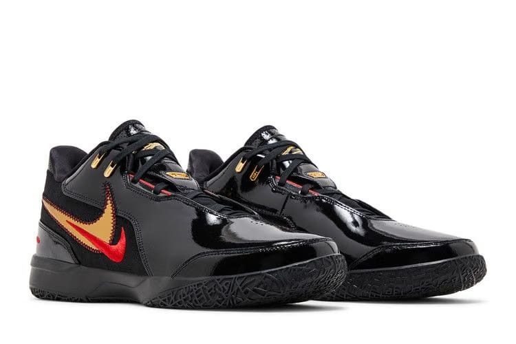 Zoom LeBron NXXT Gen AMPD Black Metallic Gold Red