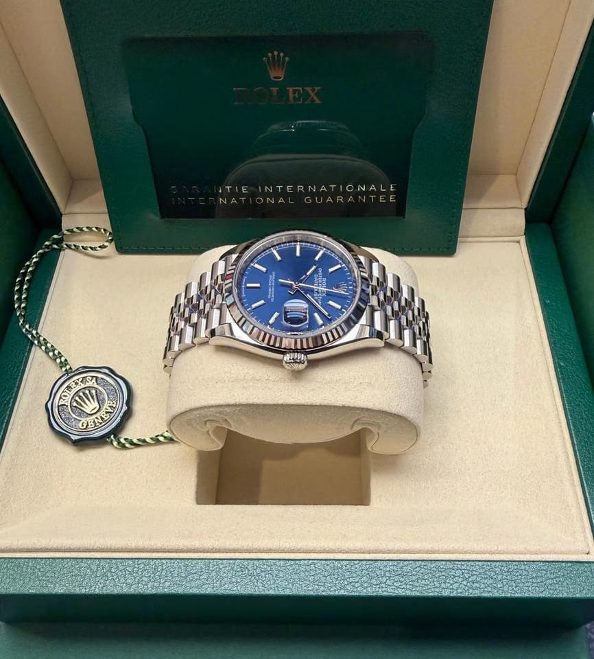 Rolex | Datejust | 126234 2026 New Unworn | Gold/Steel | 36 mm | Steel | Blue | Automatic