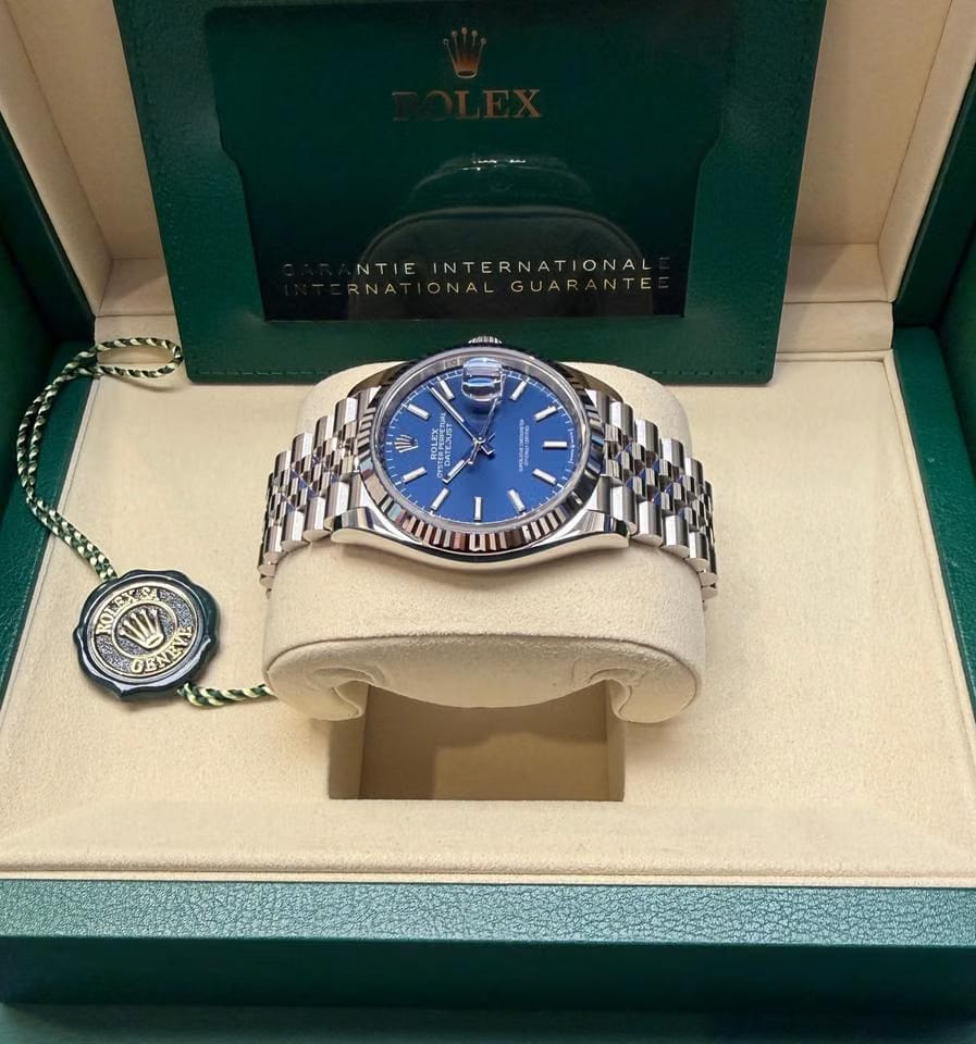 Rolex | Datejust | 126234 2026 New Unworn | Gold/Steel | 36 mm | Steel | Blue | Automatic