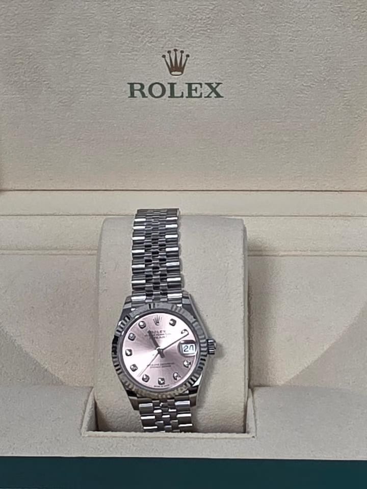 Rolex | Datejust | 278274 | White gold | 31 mm | Steel | Pink | Automatic