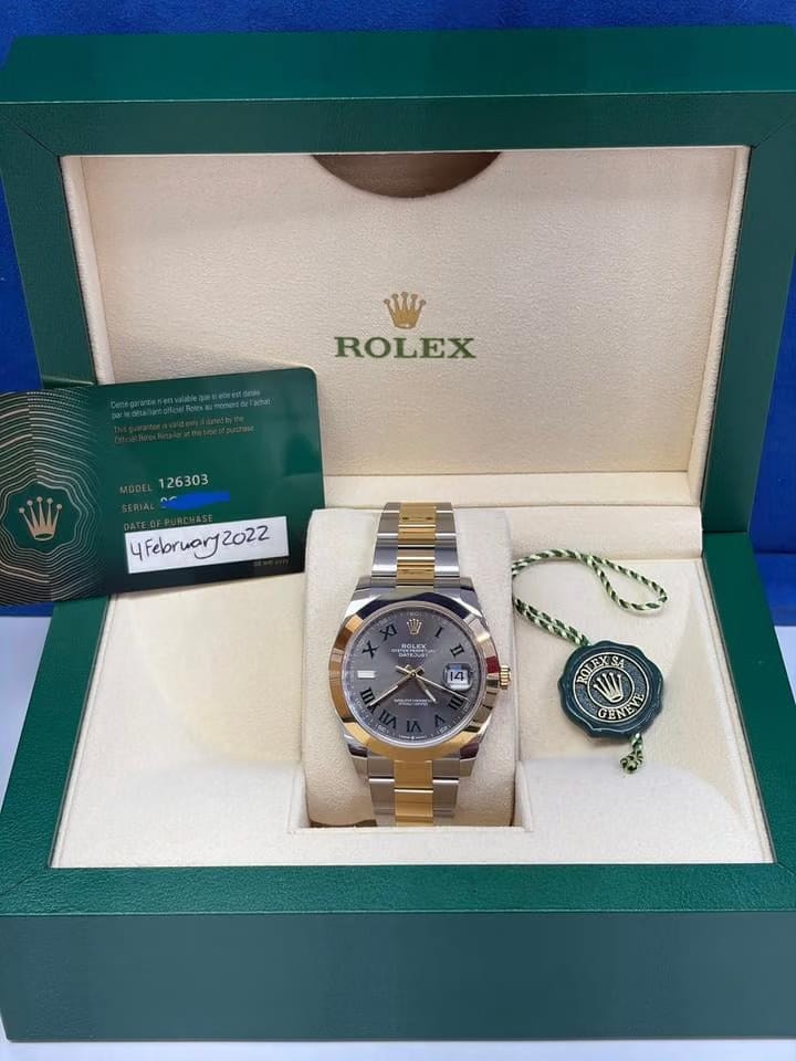 Rolex | Datejust | 126303 | Gold/Steel | 41 mm | Gold/Steel | Grey | Automatic