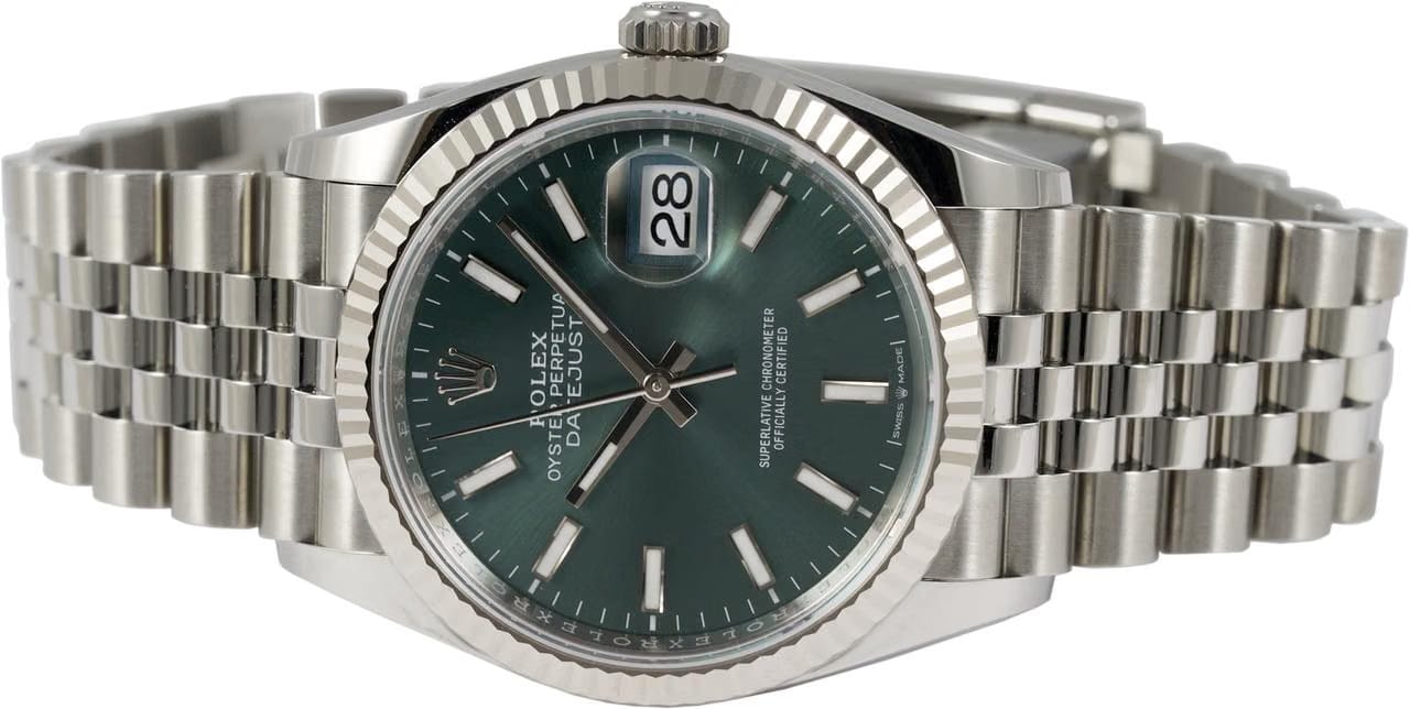 Rolex | Datejust | 126234-0051 | Steel | 36 mm | Steel | Green | Automatic