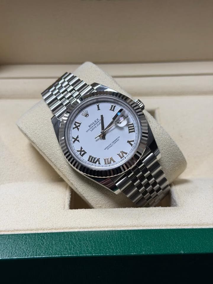 Rolex | Datejust | 126334 | White gold and steel | 41 mm | Steel | White | Automatic