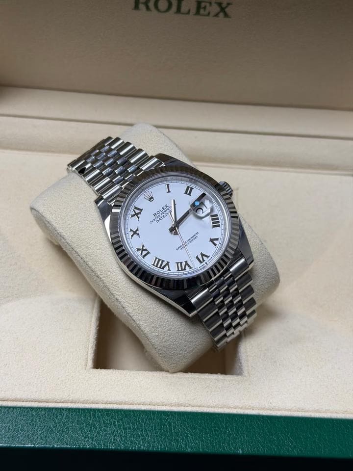 Rolex | Datejust | 126334 | White gold and steel | 41 mm | Steel | White | Automatic