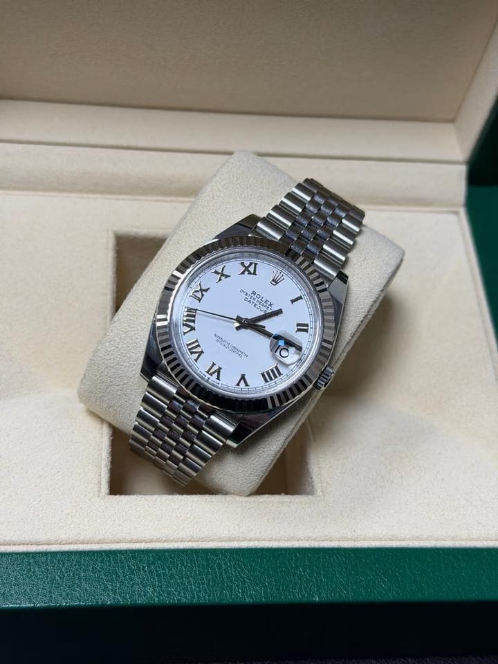 Rolex | Datejust | 126334 | White gold and steel | 41 mm | Steel | White | Automatic