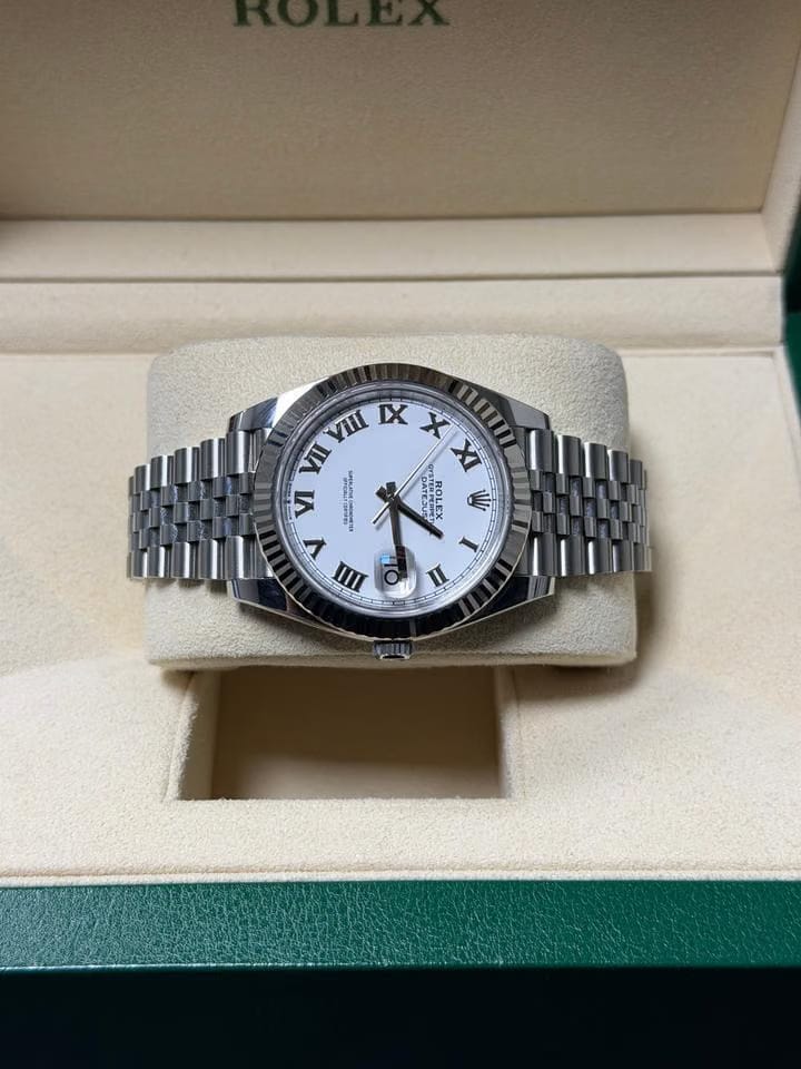 Rolex | Datejust | 126334 | White gold and steel | 41 mm | Steel | White | Automatic