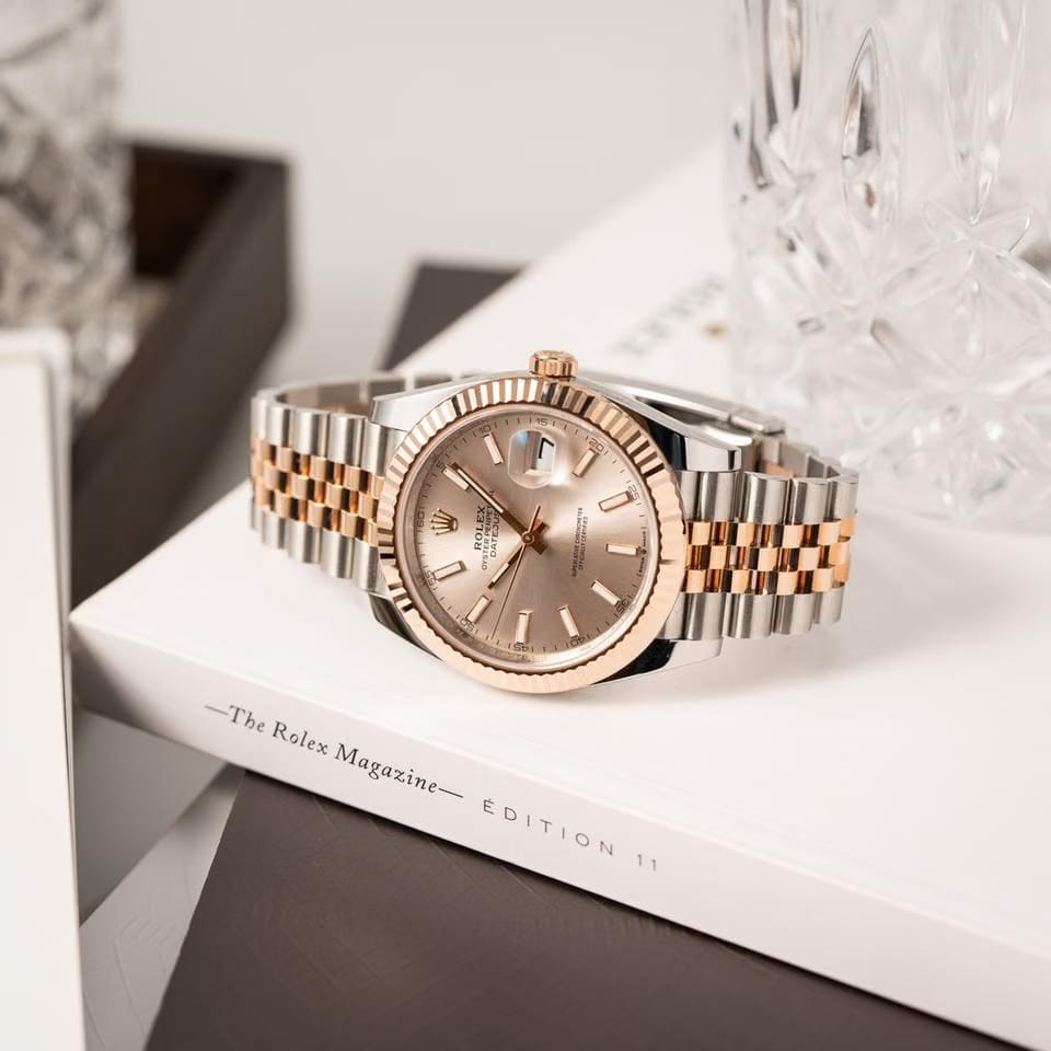 Rolex | Datejust | 126331 | Rose gold | 41 mm | Gold/Steel | Pink | Automatic