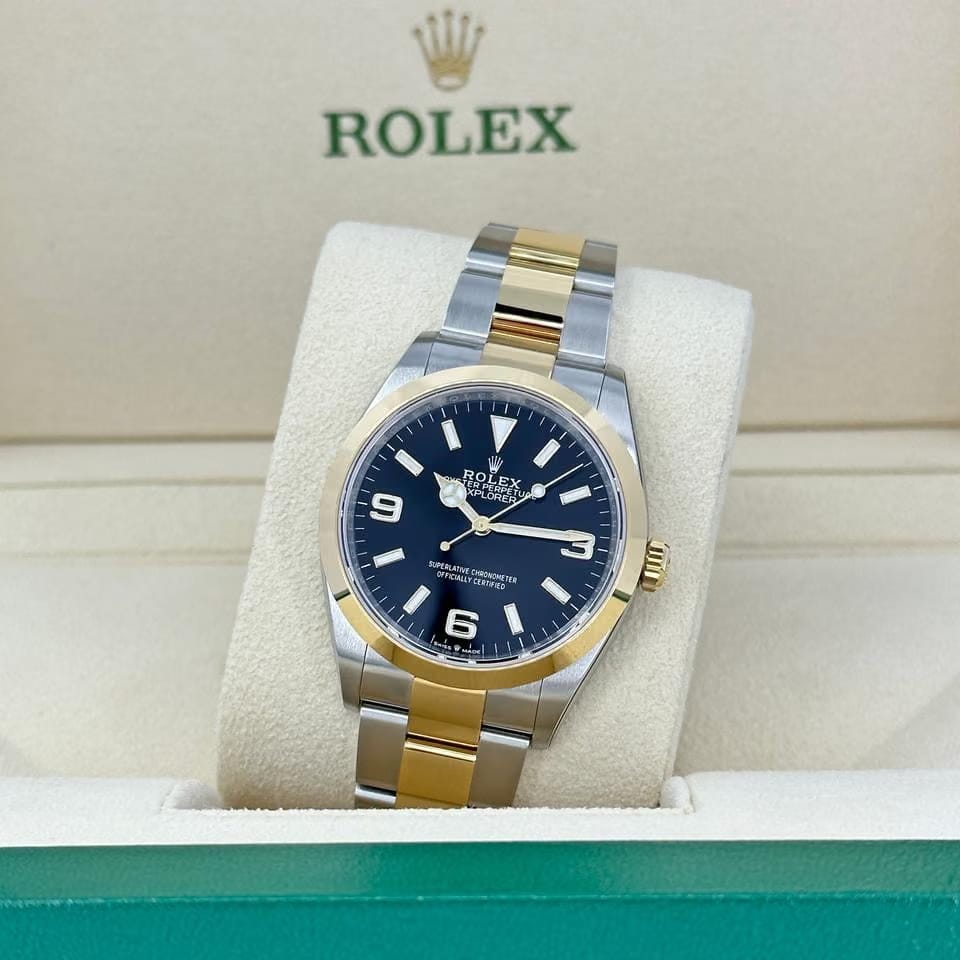 Rolex | Explorer | 124273-0001 | Gold/Steel | 36 mm | Gold/Steel | Black | Automatic