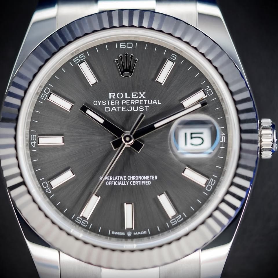 Rolex | Datejust | 126334 | White gold and steel | 41 mm | Steel | Grey | Automatic