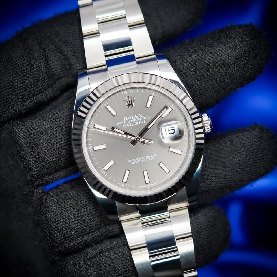 Rolex | Datejust | 126334 | White gold and steel | 41 mm | Steel | Grey | Automatic