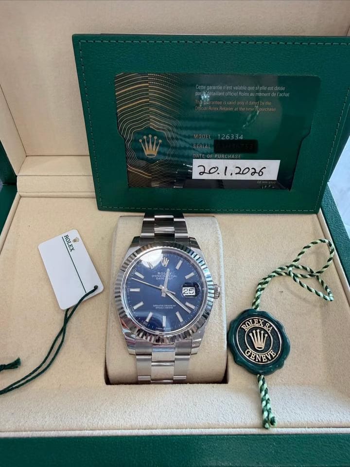 Rolex | Datejust | 126334 | Steel | 41 x 48 mm | Steel | Blue | Automatic