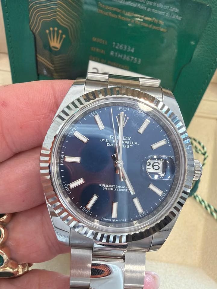 Rolex | Datejust | 126334 | Steel | 41 x 48 mm | Steel | Blue | Automatic