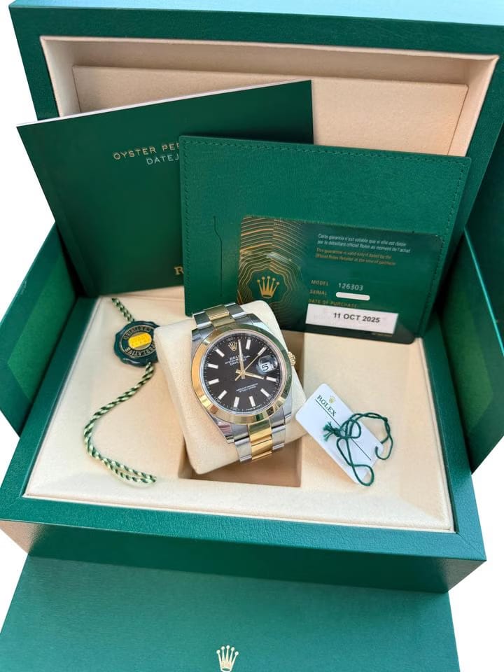 Rolex | Datejust | 126303 | Gold/Steel | 41 mm | Gold/Steel | Black | Automatic