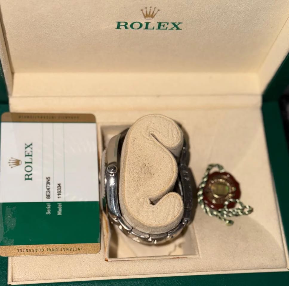 Rolex | Datejust | 116334 | White gold | 41 mm | Steel | Silver | Automatic