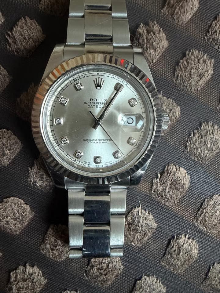 Rolex | Datejust | 116334 | White gold | 41 mm | Steel | Silver | Automatic