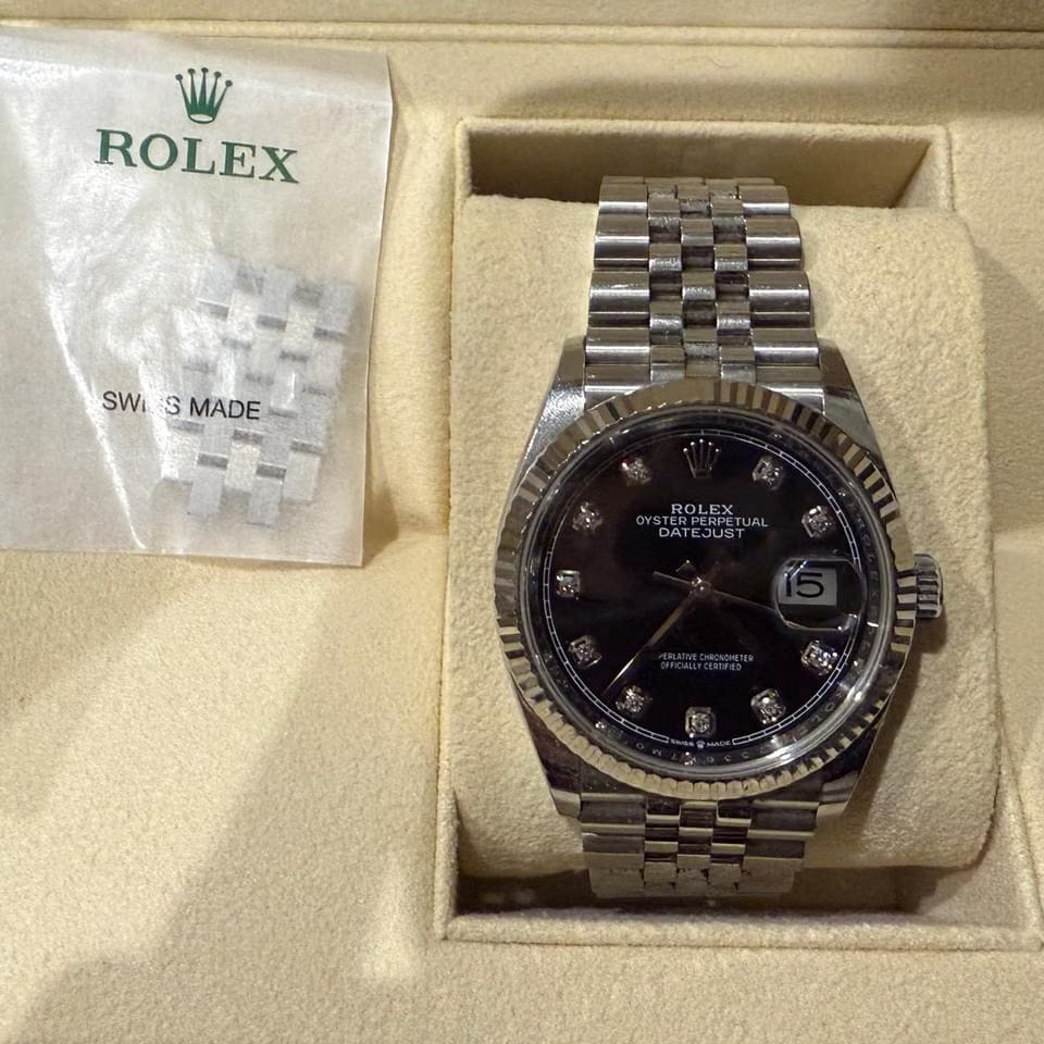 Rolex Datejust 36126234 Rolex Datejust 36 Ref. 126234 / Quadrante nero 10 diamanti