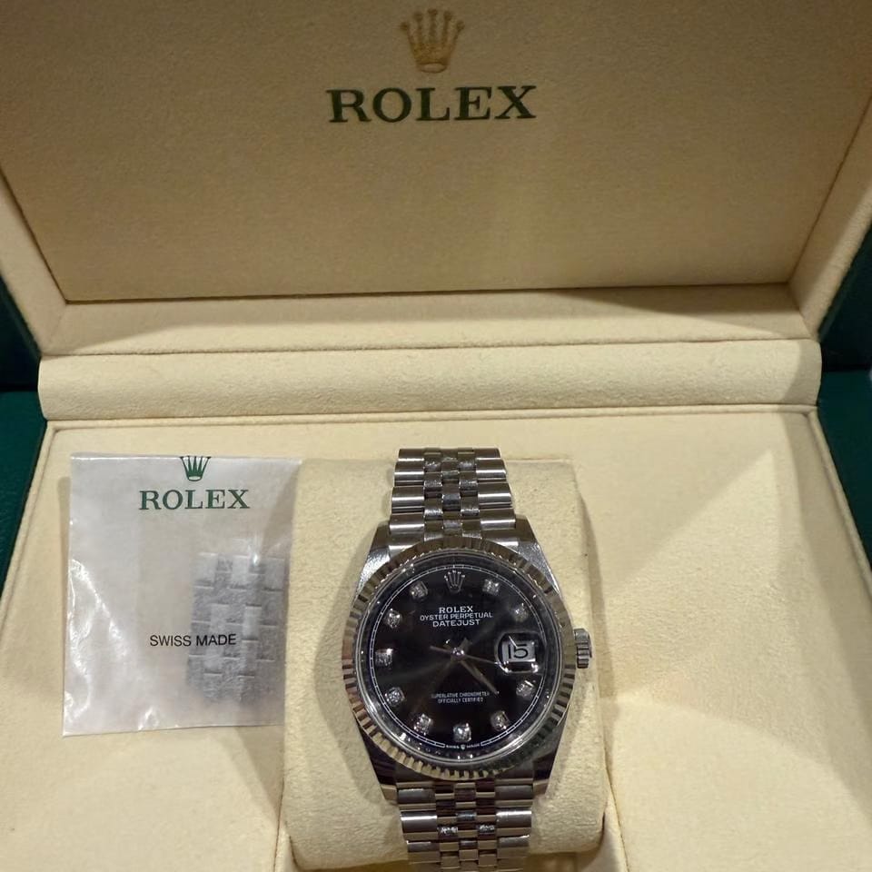 Rolex Datejust 36126234 Rolex Datejust 36 Ref. 126234 / Quadrante nero 10 diamanti