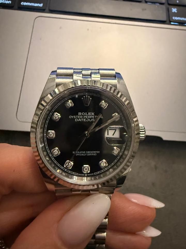 Rolex Datejust 36126234 Rolex Datejust 36 Ref. 126234 / Quadrante nero 10 diamanti