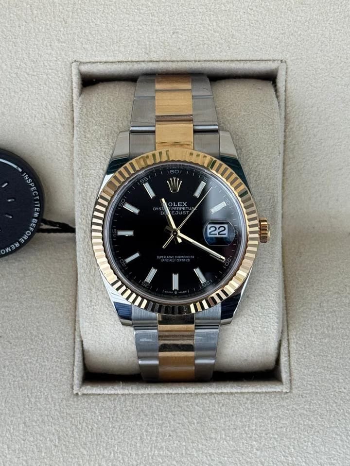 Rolex | Datejust | 126333 | Gold/Steel | 41 mm | Gold/Steel | Black | Automatic