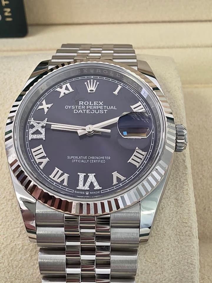 Rolex | Datejust | 126234 | Steel | 31 mm | Steel | Purple | Automatic