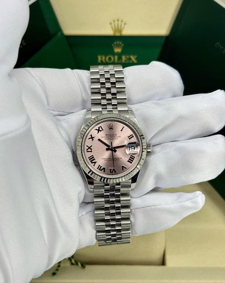 Rolex | Datejust | 278274-0020 | White gold | 31 mm | Steel | Pink | Automatic