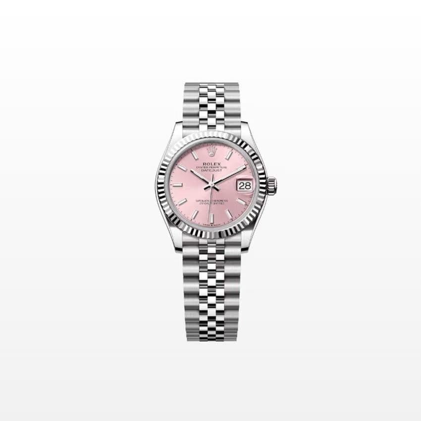 Rolex | Datejust | 278274-0014 | White gold | 31 mm | Steel | Pink | Automatic