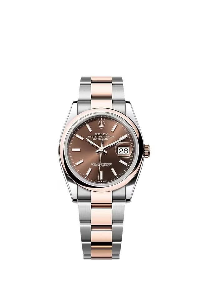Rolex | Datejust | 126201 | Gold/Steel | 36 x 44 mm | Gold/Steel | Brown | Automatic
