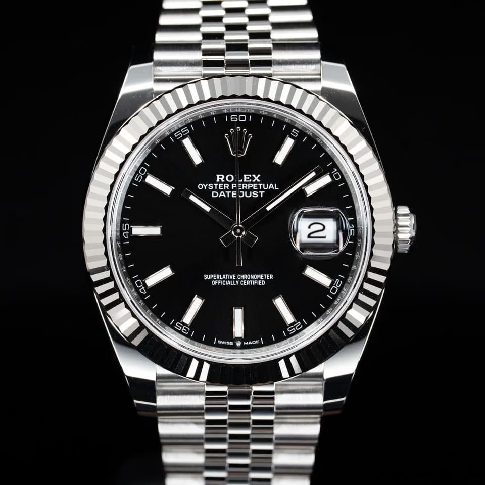 Rolex | Datejust | 126334 | Silver | 41 mm | Steel | Black | Automatic