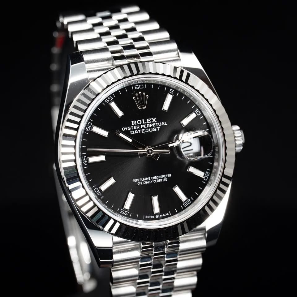 Rolex | Datejust | 126334 | Silver | 41 mm | Steel | Black | Automatic