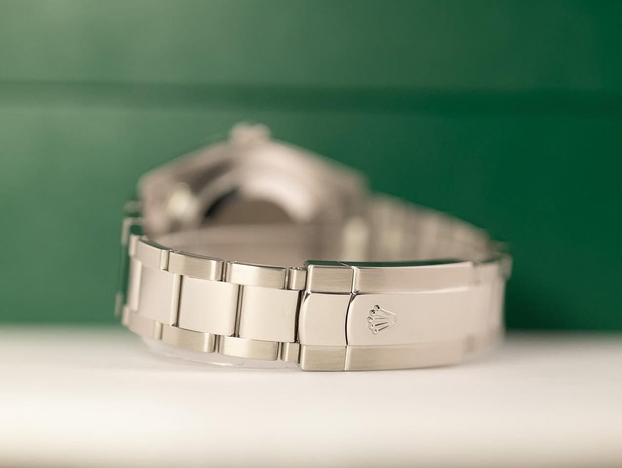 Rolex | Datejust | 126334 | White gold and steel | 41 mm | Steel | Green | Automatic