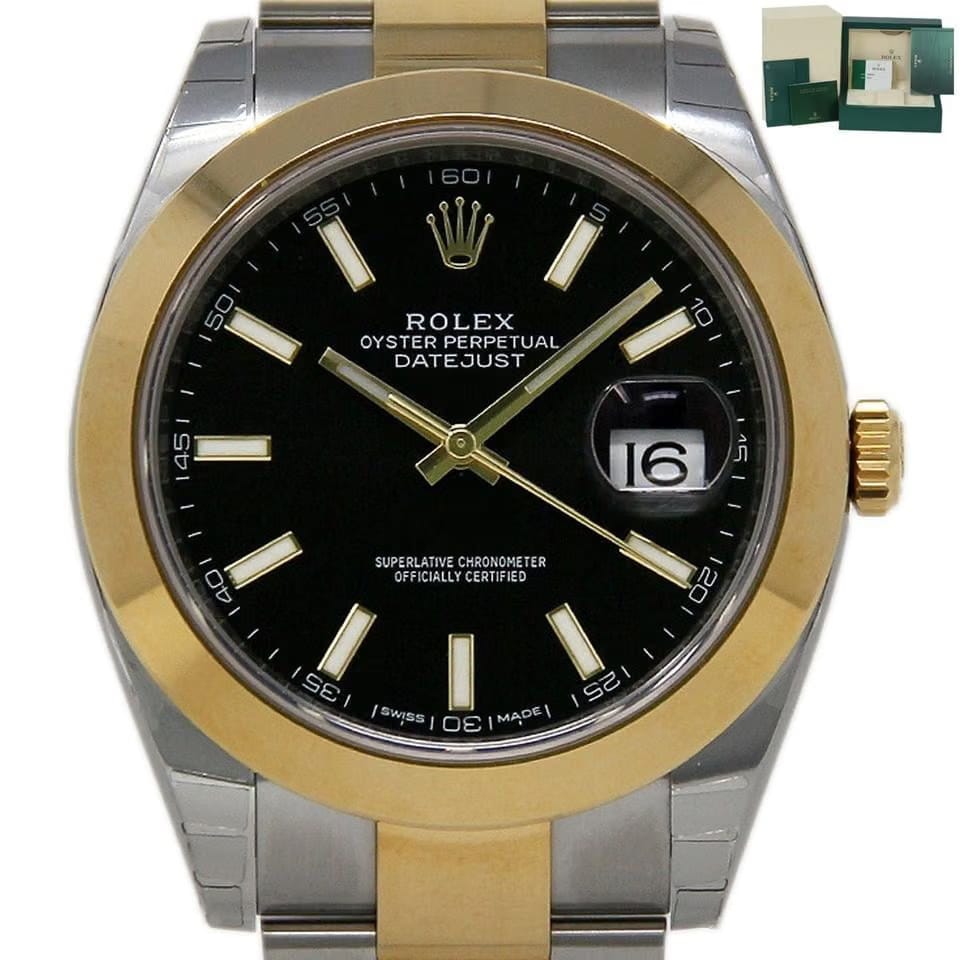 Rolex | Datejust | 126303 | Steel | 41 mm | Gold/Steel | Black | Automatic