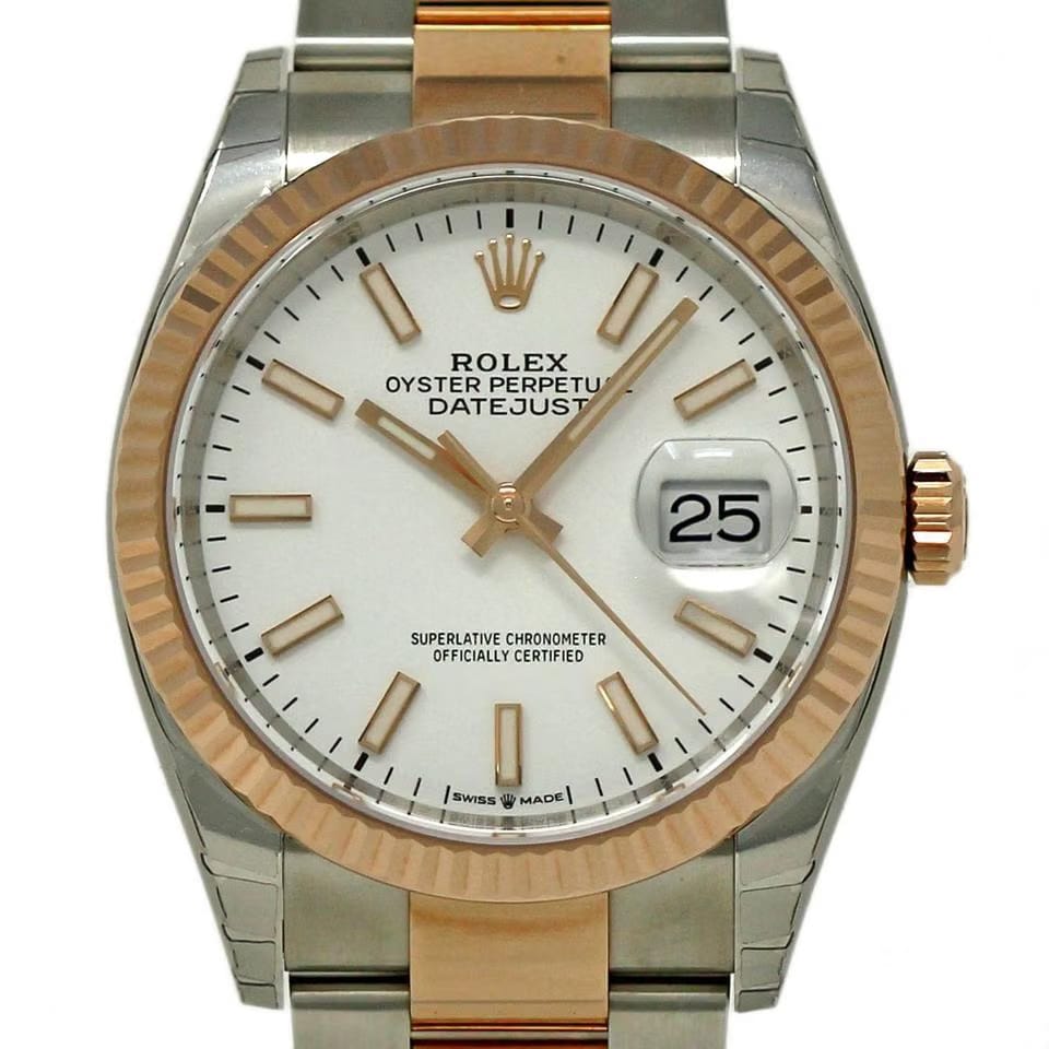 Rolex | Datejust | 126231 | Steel | 36 mm | Gold/Steel | White | Automatic