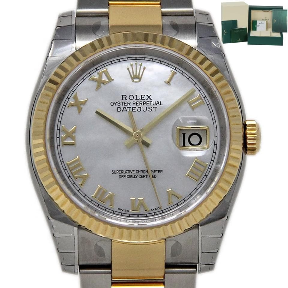 Rolex | Datejust | 116233 | Steel | 36 mm | Gold/Steel | Mother of pearl | Automatic